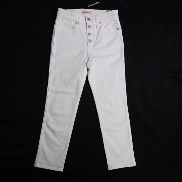 Madewell Stovepipe Jeans in Pure White - Picture 5 of 14